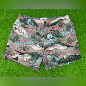 Ted Baker London The World's Your Lobster-Lined Swim Trunks S 5 Tropical/Tiger